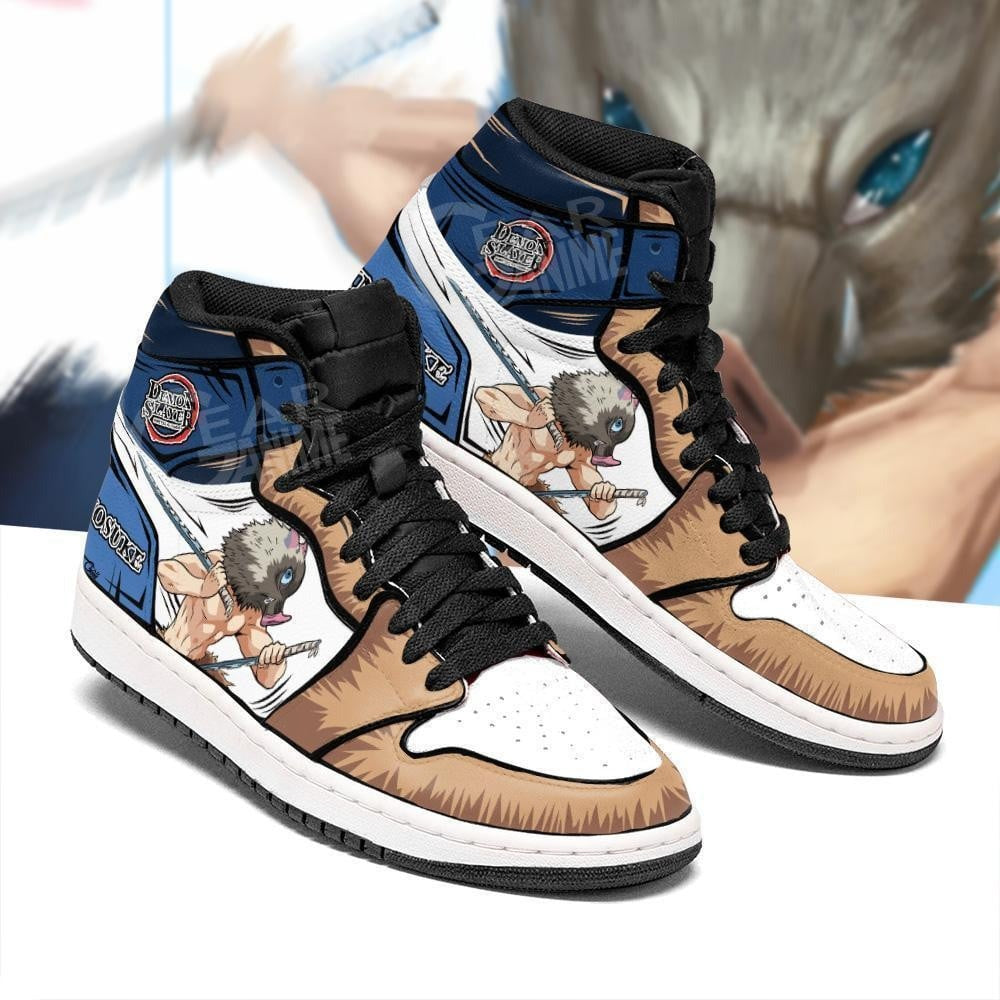 Inosuke Shoes Boots Skill Beast Breathing Anime Sneakers Fan