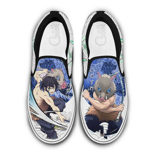 Inosuke Slip-On Shoes Canvas Custom Anime Shoes