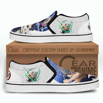 Inosuke Slip-On Shoes Canvas Custom Anime Shoes