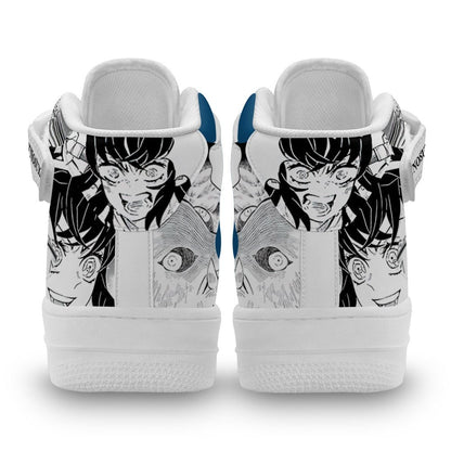 Inosuke Sneakers Air Mid Custom Anime Shoes Mix Manga