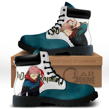 Jujutsu Kaisen Yuji Itadori Boots Shoes Anime NTT0512