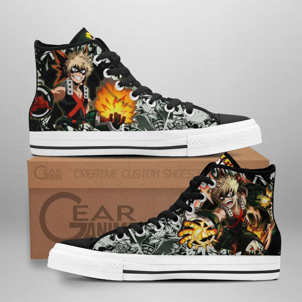 Katsuki Bakugo High Top Shoes Custom Anime Sneakers