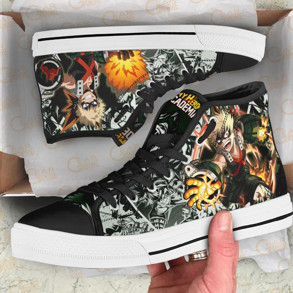 Katsuki Bakugo High Top Shoes Custom Anime Sneakers