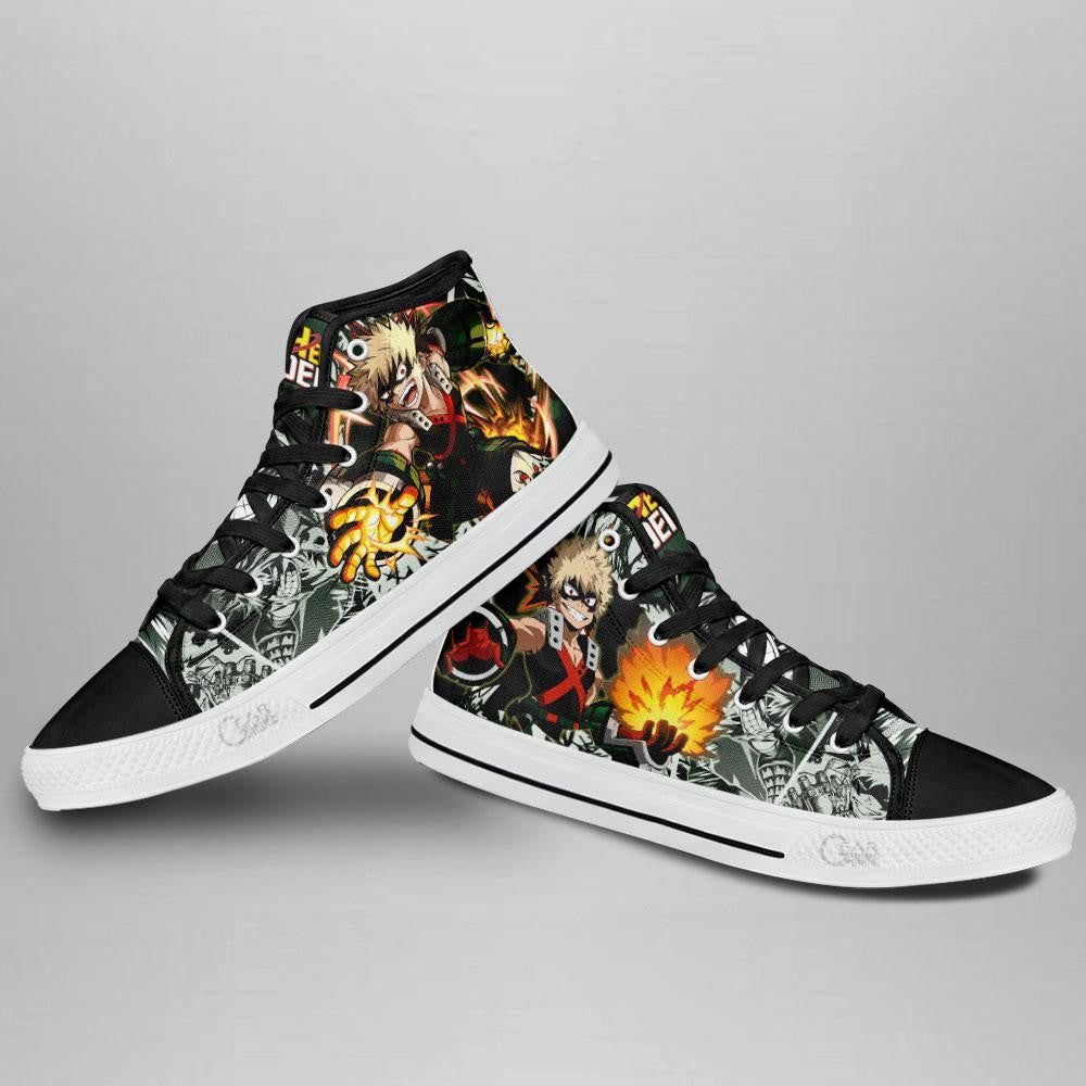 Katsuki Bakugo High Top Shoes Custom Anime Sneakers