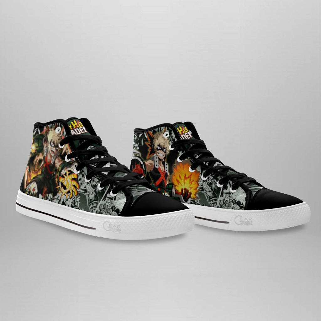 Katsuki Bakugo High Top Shoes Custom Anime Sneakers