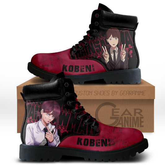 Kobeni Boots Anime Leather Casual