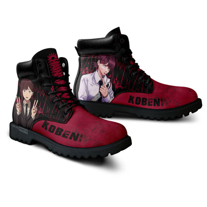 Kobeni Boots Anime Leather Casual