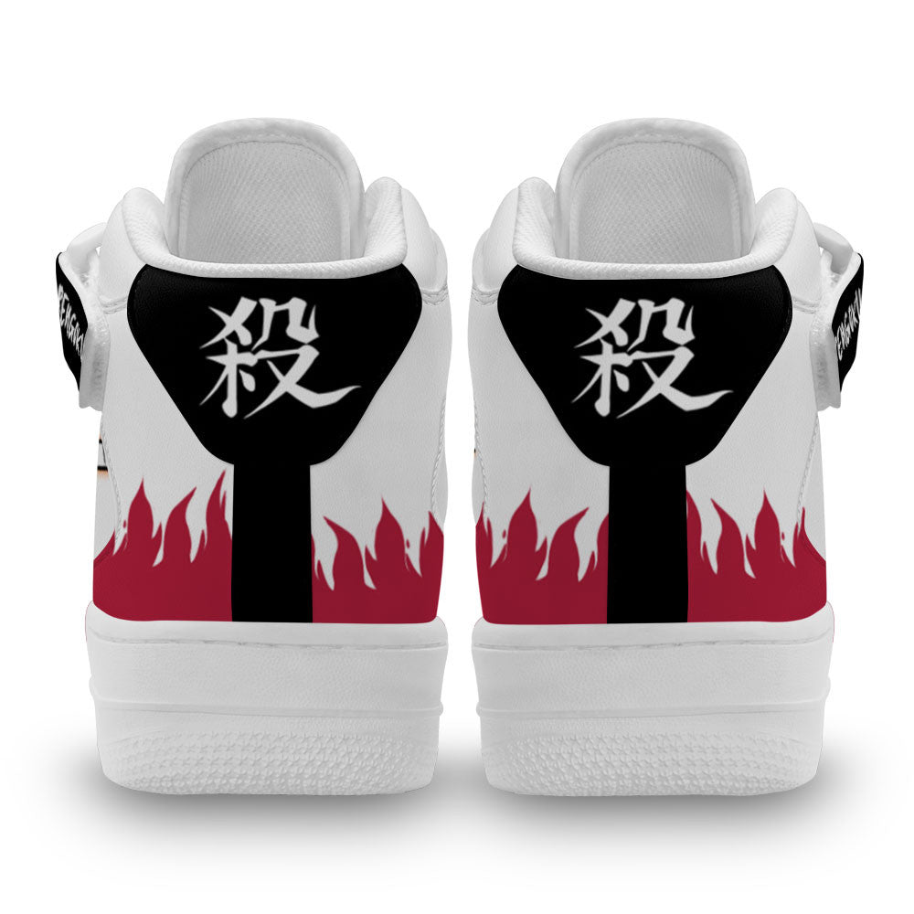 Kyojuro Rengoku Sneakers Air Mid Custom Anime Shoes