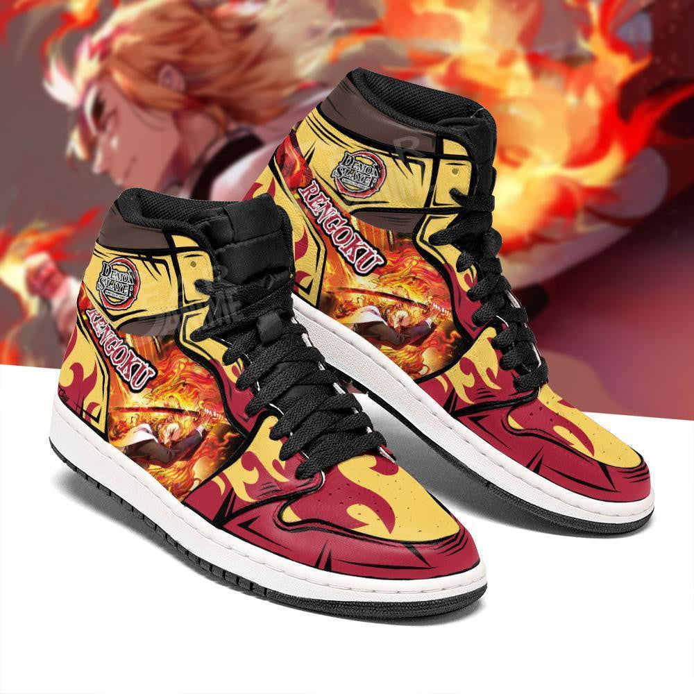 Kyojuro Rengoku Sneakers Flame Breathing Custom Anime Shoes