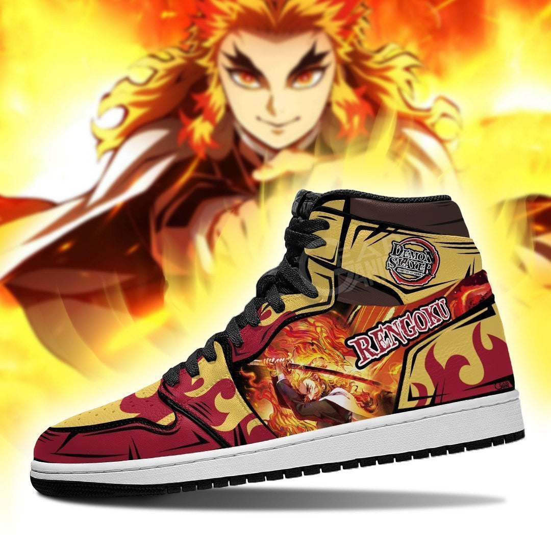 Kyojuro Rengoku Sneakers Flame Breathing Custom Anime Shoes