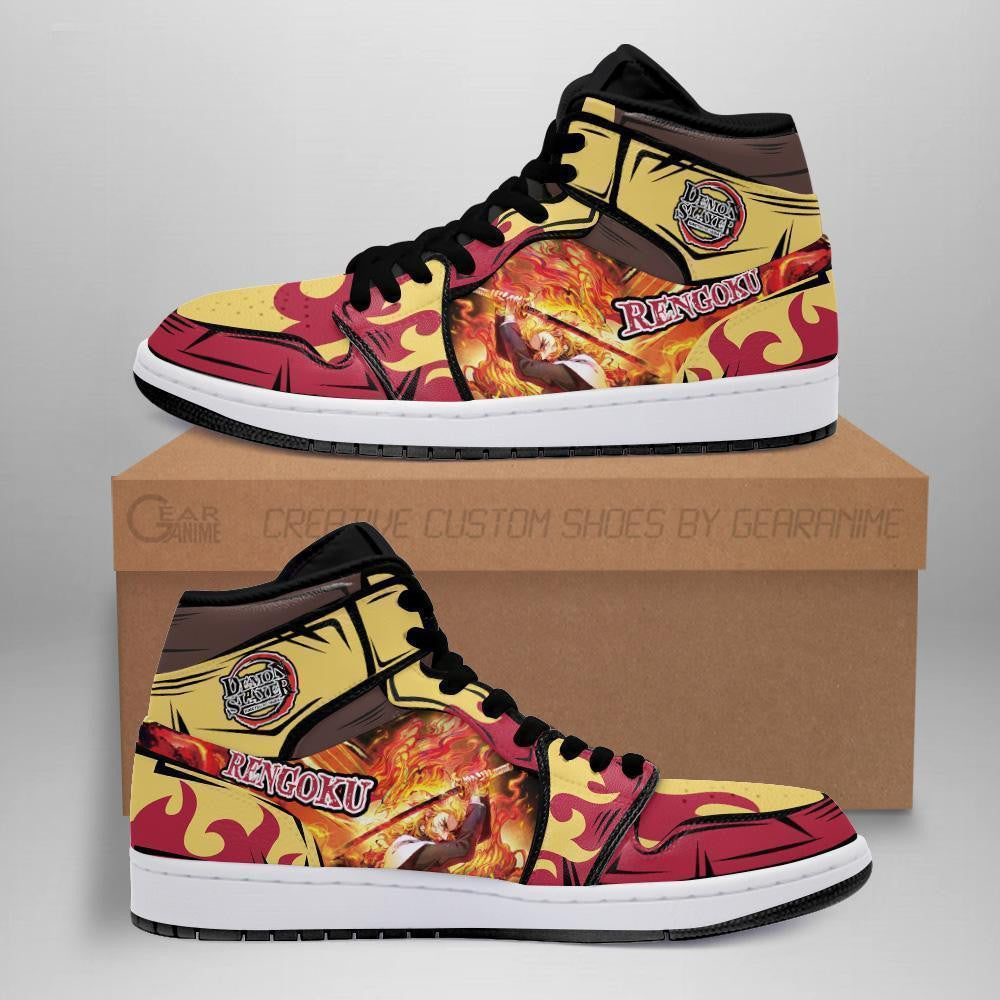 Kyojuro Rengoku Sneakers Flame Breathing Custom Anime Shoes