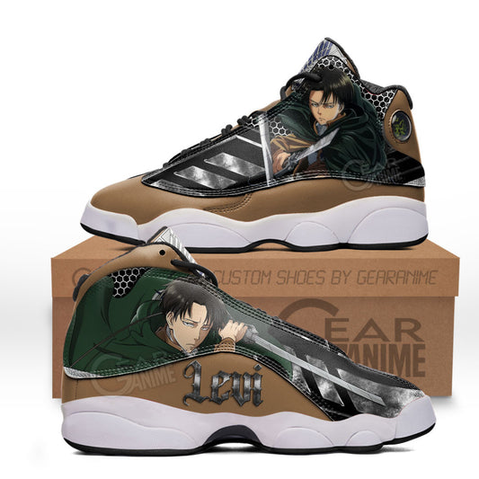 Levi Ackerman J13 Sneakers AOT Custom Anime Shoes