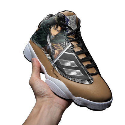 Levi Ackerman J13 Sneakers AOT Custom Anime Shoes