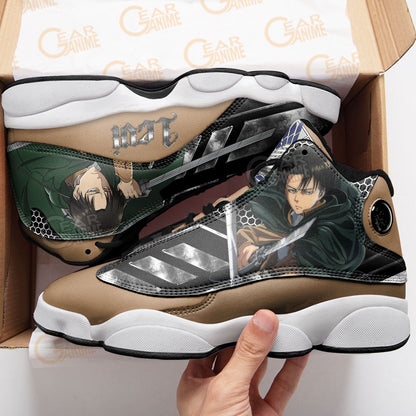 Levi Ackerman J13 Sneakers AOT Custom Anime Shoes