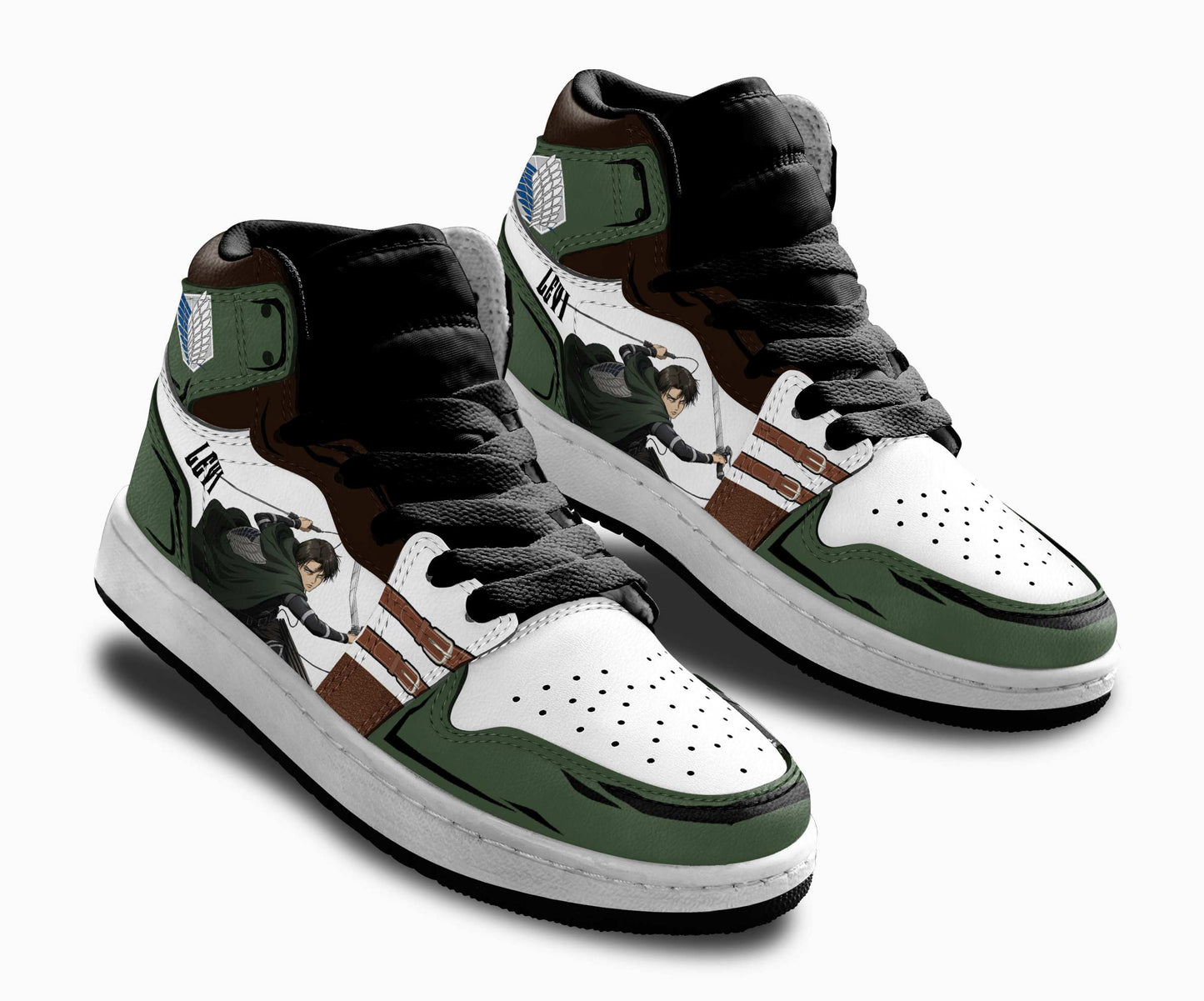 Levi Ackerman Kids Sneakers Custom Anime Shingeki Shoes For Kids