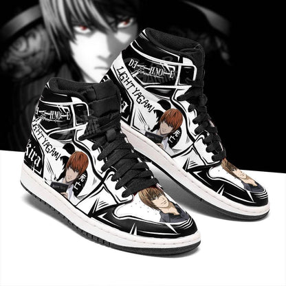 Light Yagami Sneakers Custom Dnote Anime Shoes Fan