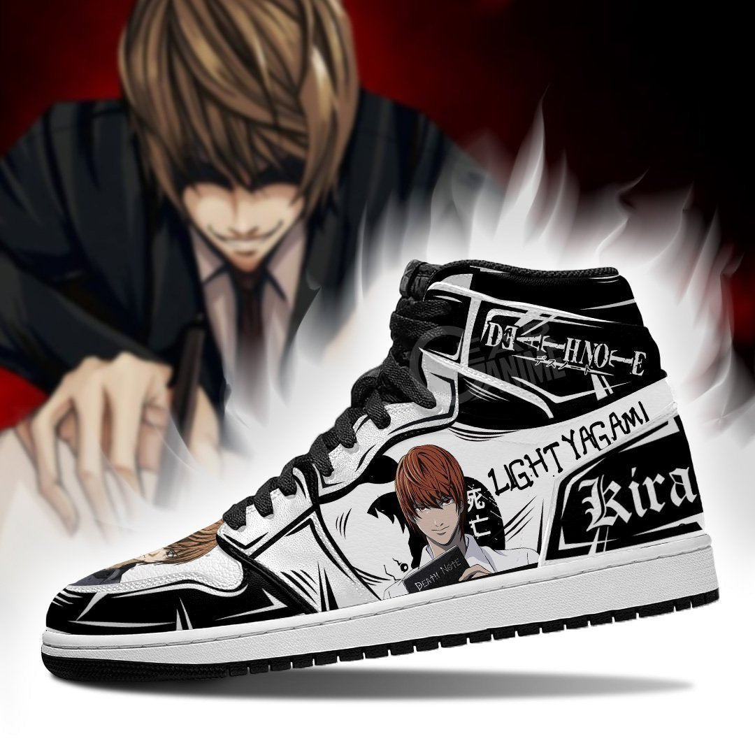 Light Yagami Sneakers Custom Dnote Anime Shoes Fan