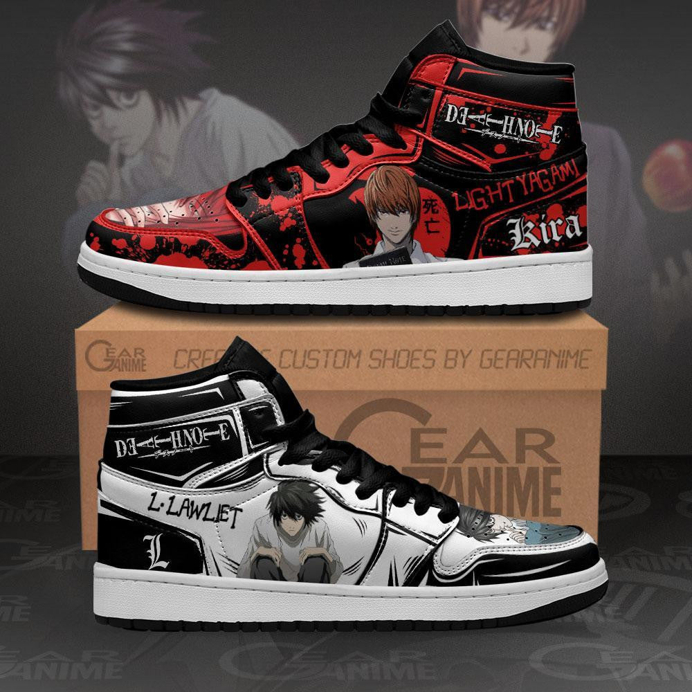 Light Yagami and L Lawliet J1 Sneakers Anime