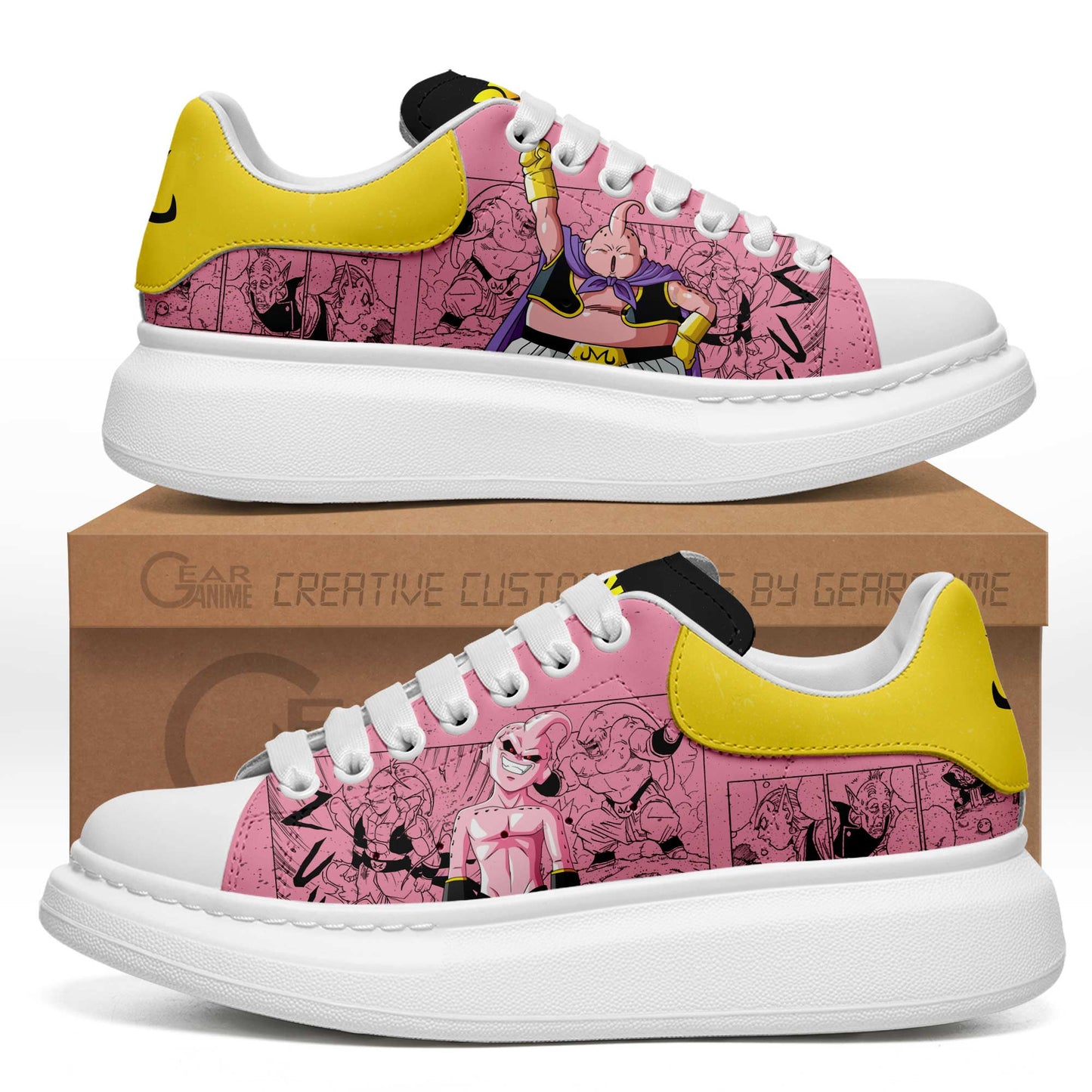 Majin Buu MQ Shoes Custom Anime Mixed Manga