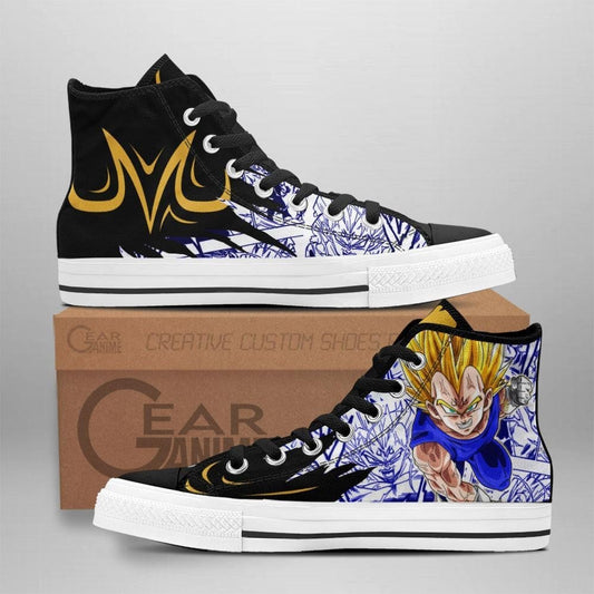 Majin Vegeta High Top Shoes Custom Manga Anime Dragon Ball Sneakers