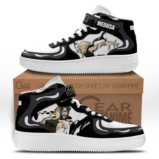 Medusa Sneakers Air Mid Custom Soul Eater Anime Shoes