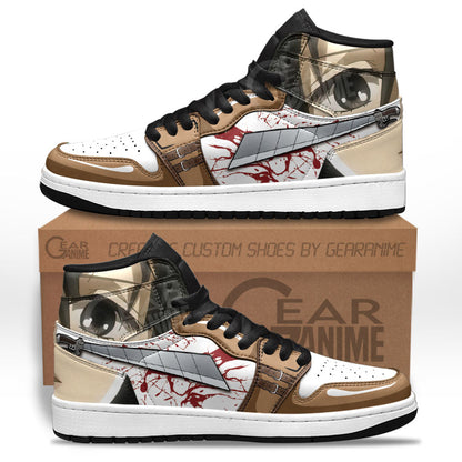 Mikasa Ackerman Sneakers Shingeki Custom Anime Shoes