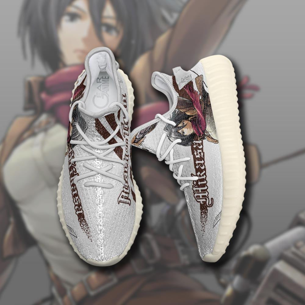 Mikasa Ackerman Yz Shoes Shingeki Custom Anime Sneakers TT10 Gift For Fans