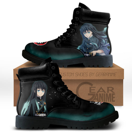Muichiro Tokito Boots Shoes Anime Custom MV0512