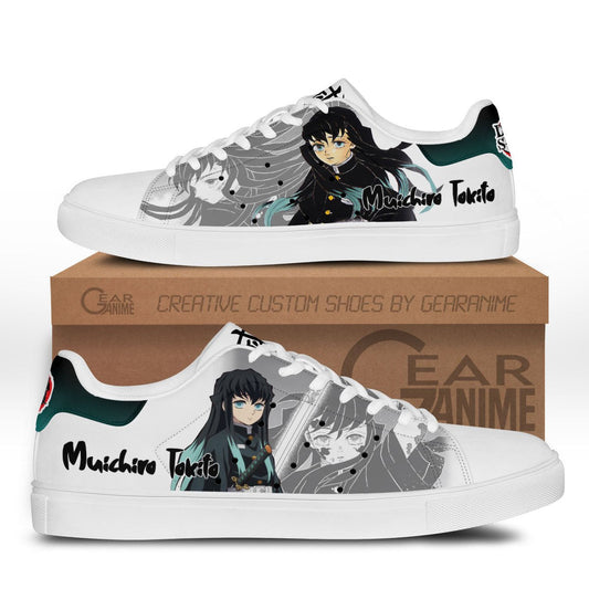 Muichiro Tokito Skate Sneakers Custom Anime Shoes