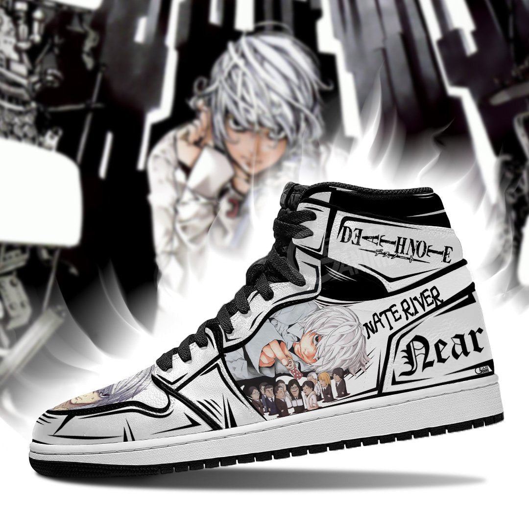 Nate River Near Sneakers Custom Dnote Anime Shoes Fan