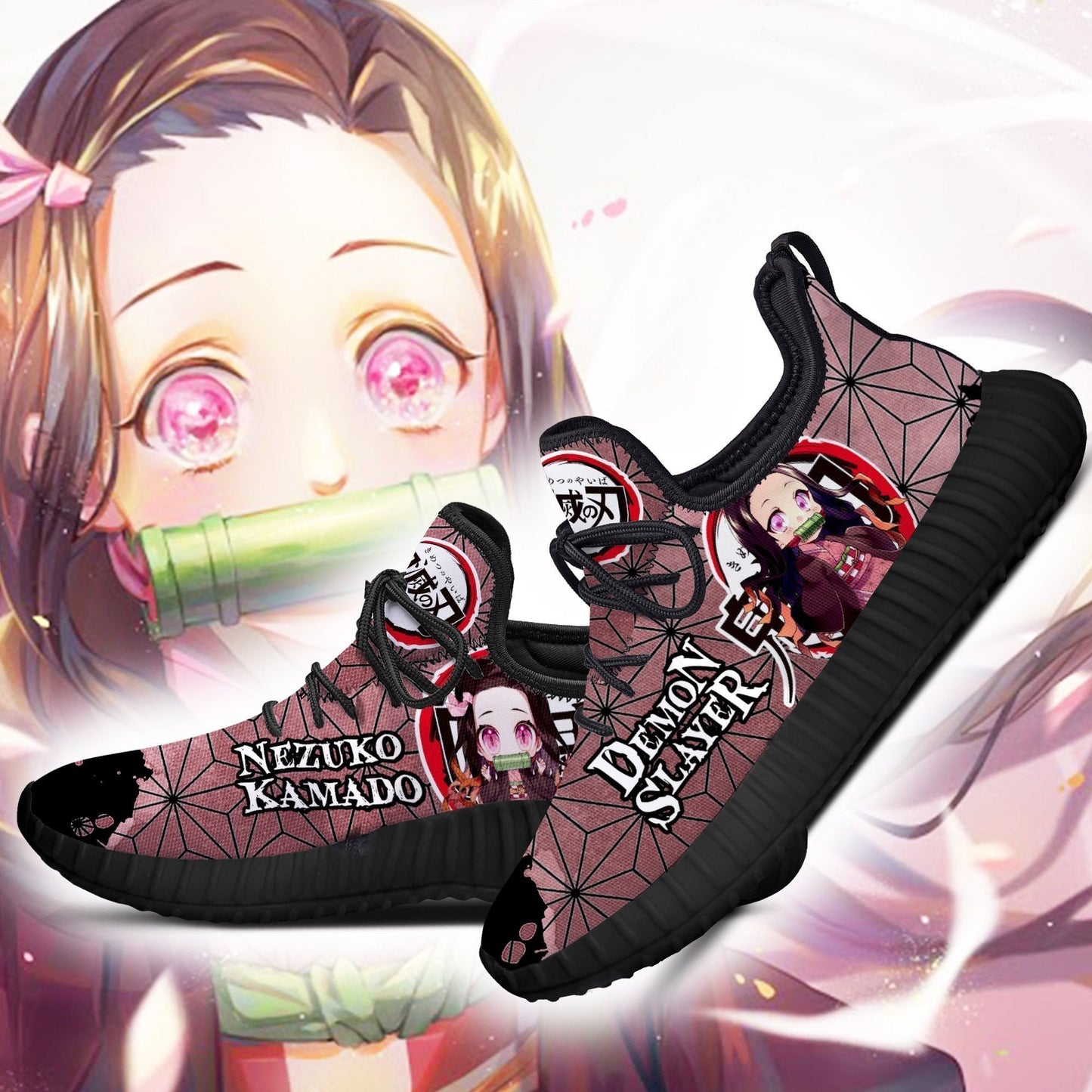 Nezuko Reze Shoes Custom Uniform Anime Sneakers