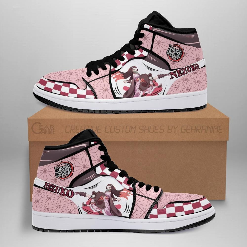 Nezuko Shoes Custom Fighting Anime Sneakers