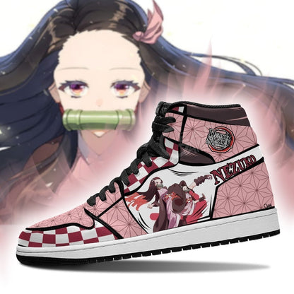 Nezuko Shoes Custom Fighting Anime Sneakers