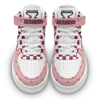 Nezuko Sneakers Air Mid Custom Anime Shoes