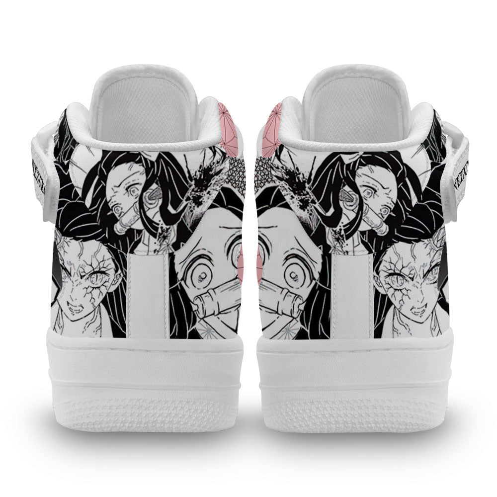 Nezuko Sneakers Mid Custom Anime Mix Manga