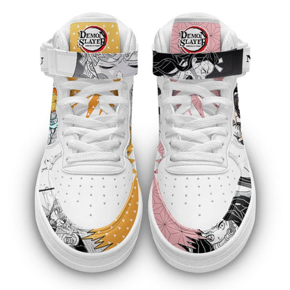 Nezuko Zenitsu Sneakers Air Mid Anime Shoes Mix Manga