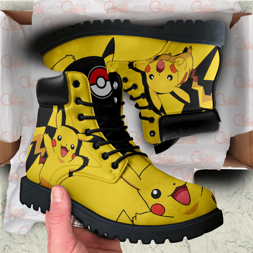 Pikachu Boots Anime Leather Casual MV0409
