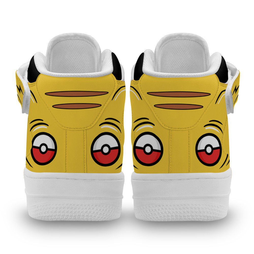 Pikachu Sneakers Air Mid Custom Anime Shoes