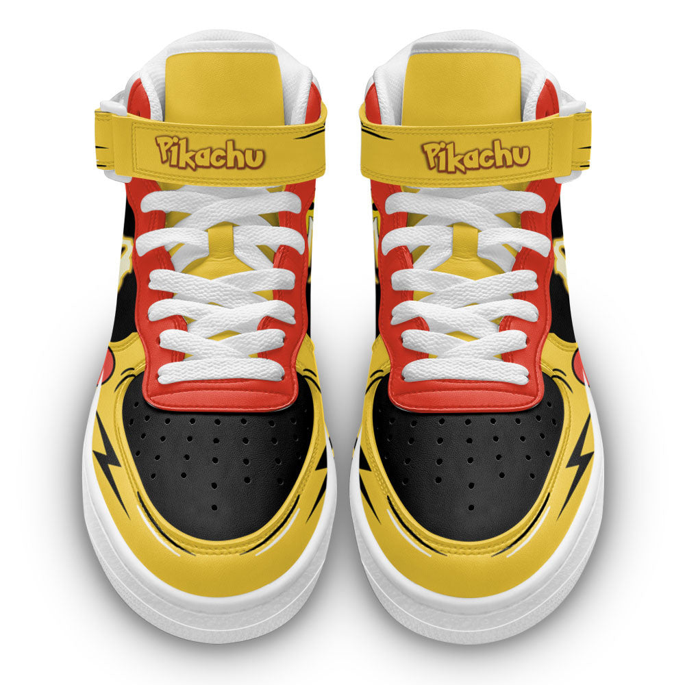 Pikachu Thunderbolt Sneakers Air Mid Anime Shoes