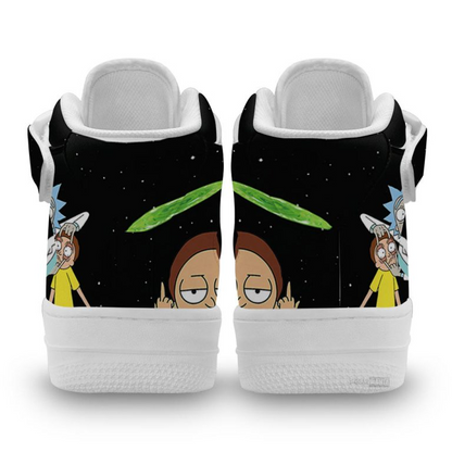 Rick and Morty Custom AF1 High Shoes