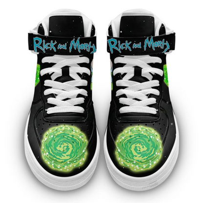 Rick and Morty Custom AF1 High Shoes