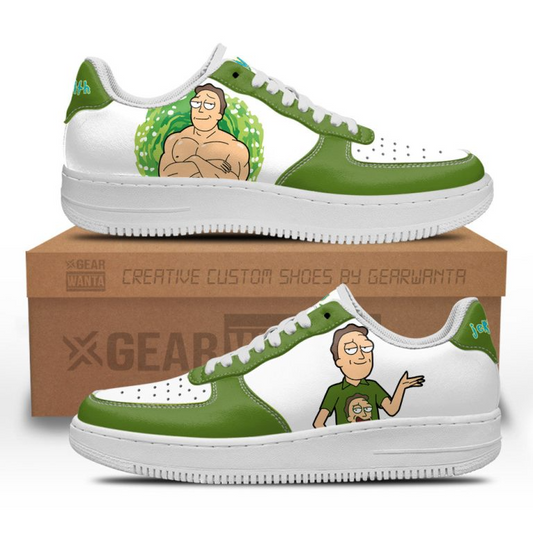 Rick and Morty Jerry Smith AF1 Low Shoes