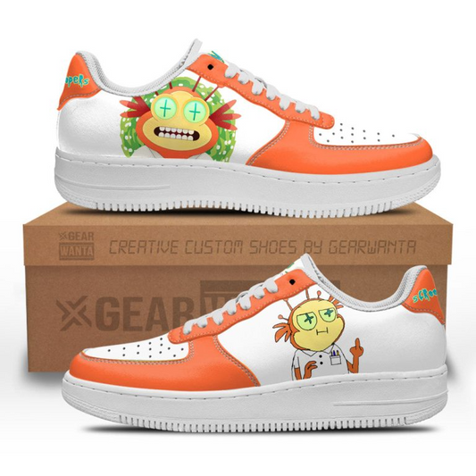 Rick and Morty Scroopy Noopers AF1 Low Shoes