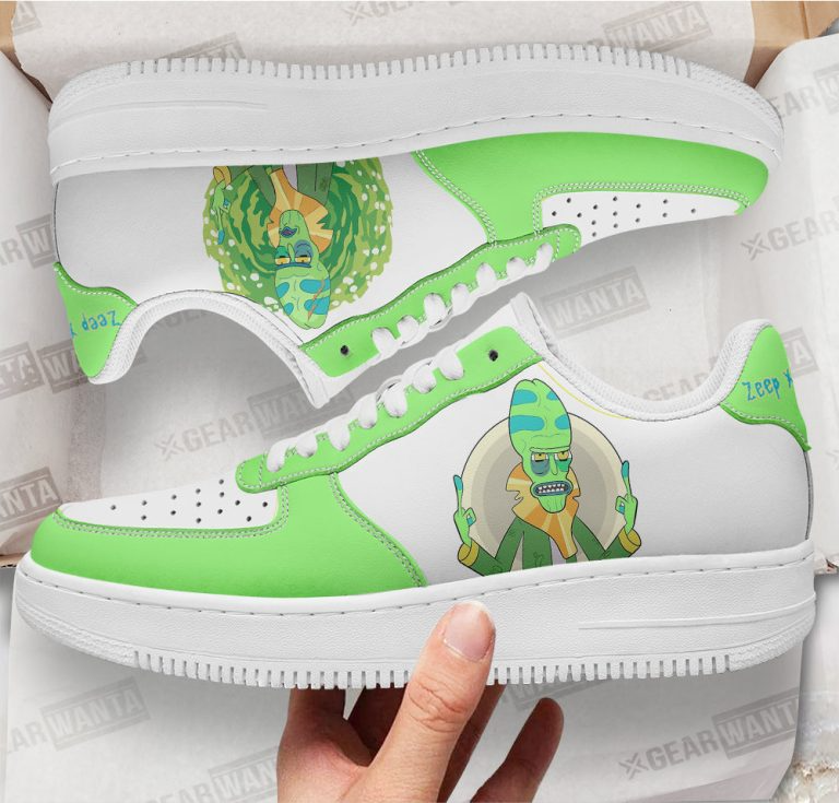 Rick and Morty Zeep Xanflorp AF1 Low Shoes