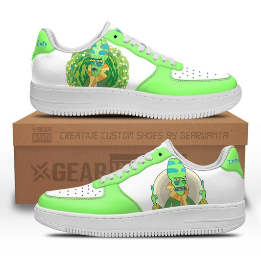 Rick and Morty Zeep Xanflorp AF1 Low Shoes