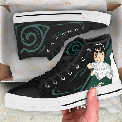 Rock Lee Drunken High Top Shoes – Naruto Footwear