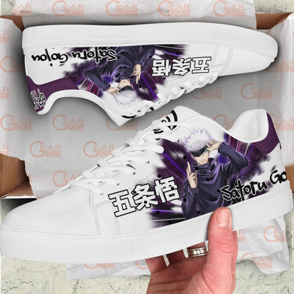 Satoru Gojo Skate Sneakers Custom Anime Jujutsu Kaisen Shoes