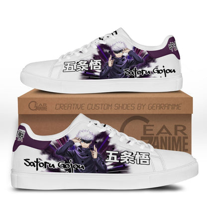 Satoru Gojo Skate Sneakers Custom Anime Jujutsu Kaisen Shoes