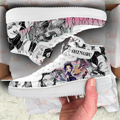 Shinobu Kocho Sneakers Air Mid Anime Shoes Mix Manga