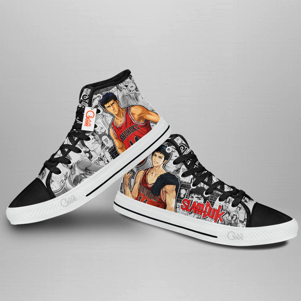 Slam Dunk Hisashi Mitsui Manga Anime Custom High Top Shoes NTT0901